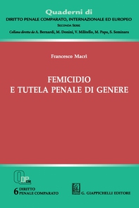 Femicidio e tutela penale di genere - Librerie.coop