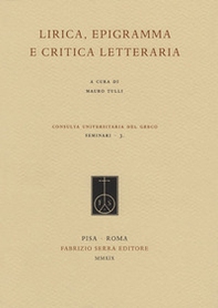 Lirica, epigramma e critica letteraria - Librerie.coop