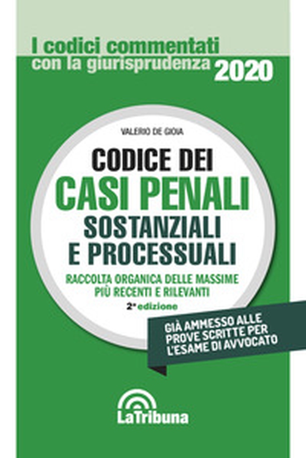 Codice dei casi penali sostanziali e processuali - Librerie.coop Codice dei casi penali sostanziali e processuali - Librerie.coop