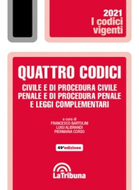 Quattro codici. Civile e di procedura civile, penale e di procedura penale e leggi complementari - Librerie.coop