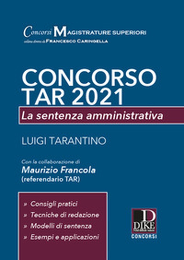 Concorso TAR 2021. La sentenza amministrativa - Librerie.coop Concorso TAR 2021. La sentenza amministrativa - Librerie.coop