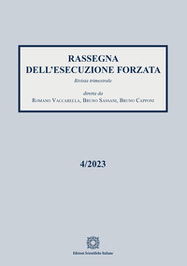 Rassegna dell'esecuzione forzata - Vol. 4 - Librerie.coop Rassegna dell'esecuzione forzata - Vol. 4 - Librerie.coop