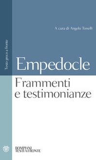 Testimonianze e frammenti. Testo greco a fronte - Librerie.coop