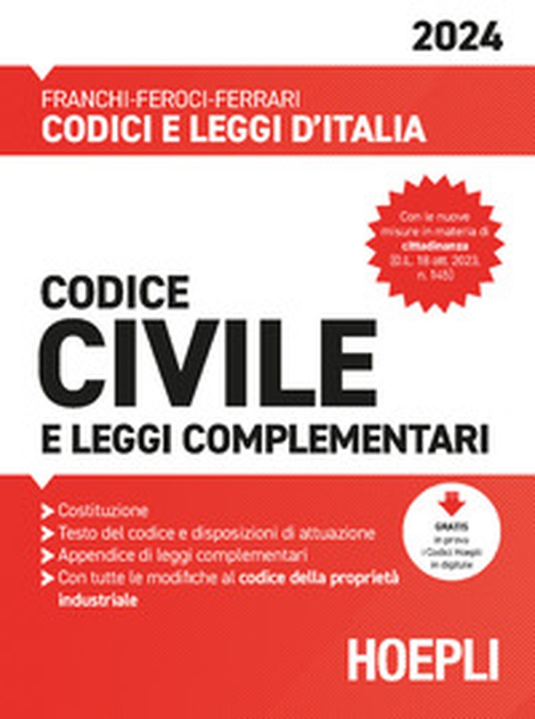 Codice civile e leggi complementari 2024 - Librerie.coop Codice civile e leggi complementari 2024 - Librerie.coop