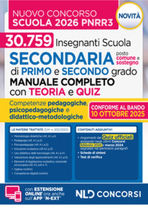 Concorso Scuola PNRR3. Manuale con Teoria e Test di verifica per il nuovo concorso docenti scuola secondaria 2025-2026 - Librerie.coop Concorso Scuola PNRR3. Manuale con Teoria e Test di verifica per il nuovo concorso docenti scuola secondaria 2025-2026 - Librerie.coop