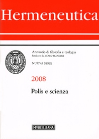 Hermeneutica. Annuario di filosofia e teologia (2008). Polis e scienza - Librerie.coop