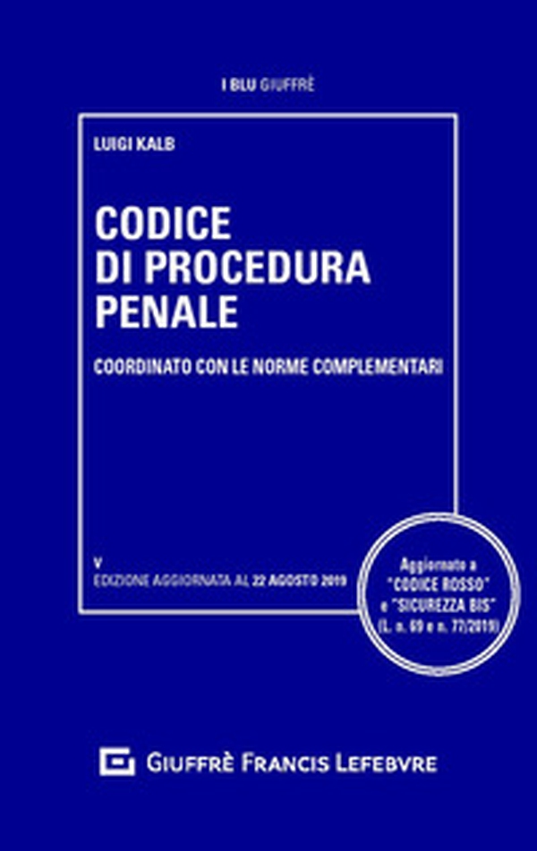 Codice di procedura penale e delle leggi complementari - Librerie.coop Codice di procedura penale e delle leggi complementari - Librerie.coop