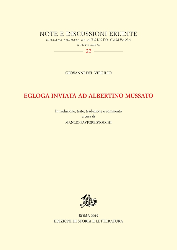 Egloga inviata ad Albertino Mussato - Librerie.coop