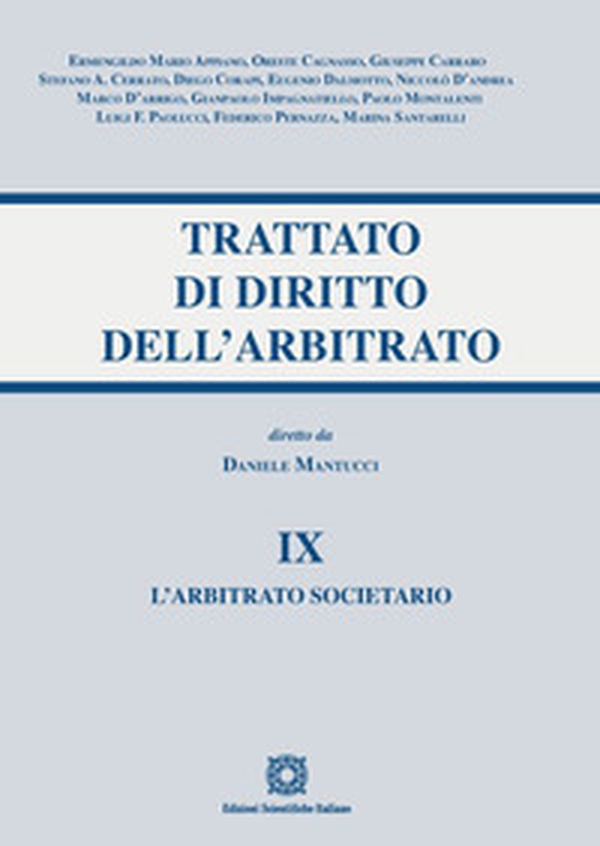 Trattato di diritto dell'arbitrato - Vol. 9 - Librerie.coop Trattato di diritto dell'arbitrato - Vol. 9 - Librerie.coop