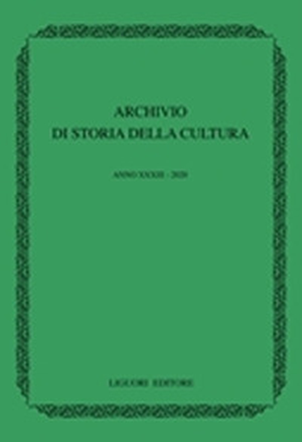 Archivio di storia della cultura - Librerie.coop Archivio di storia della cultura - Librerie.coop