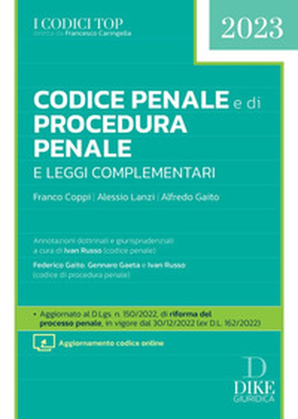 Codice penale e di procedura penale e leggi complementari - Librerie.coop Codice penale e di procedura penale e leggi complementari - Librerie.coop