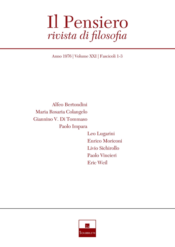 Il Pensiero (1976/1-3) - Librerie.coop Il Pensiero (1976/1-3) - Librerie.coop