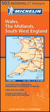 Wales, The Midlands, south west England 1:400.000 - Librerie.coop