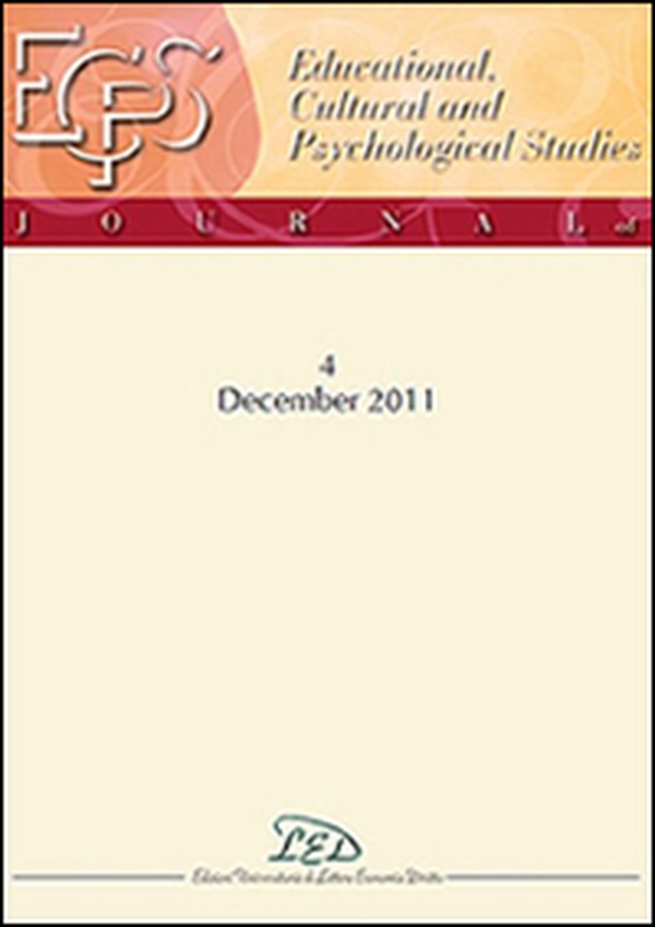 Journal of educational, cultural and psychological studies (ECPS Journal) (2011). Ediz. italiana e inglese - Vol. 4 - Librerie.coop