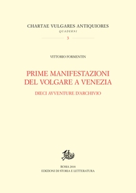 Prime manifestazioni del volgare a Venezia - Librerie.coop