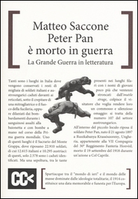 Peter Pan è morto in guerra. La grande guerra in letteratura - Librerie.coop