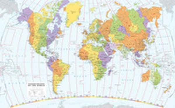 Time zones of the world. Scala 1:30.000.000 (carta murale stesa cm 137 x 86) - Librerie.coop Time zones of the world. Scala 1:30.000.000 (carta murale stesa cm 137 x 86) - Librerie.coop