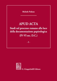 APUD ACTA - e-Book - Librerie.coop APUD ACTA - e-Book - Librerie.coop