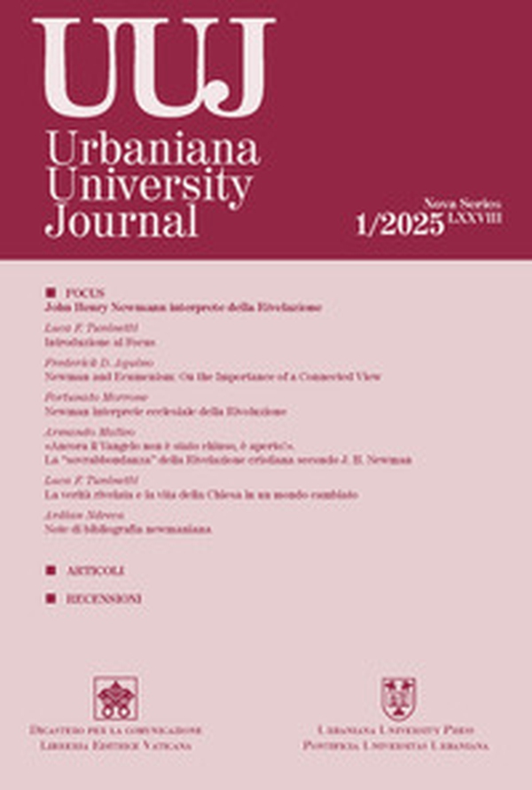 Urbaniana University Journal - Vol. 1 - Librerie.coop Urbaniana University Journal - Vol. 1 - Librerie.coop
