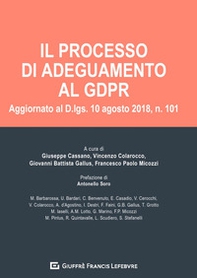 Il processo di adeguamento al GDPR. Aggiornato al D. lgs. 10 agosto 2018, n. 101 - Librerie.coop