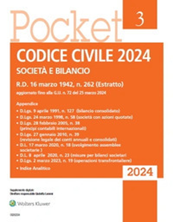 Codice civile 2024. Società e bilancio - Librerie.coop Codice civile 2024. Società e bilancio - Librerie.coop