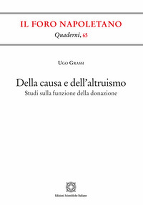 Dalla causa e dell'altruismo - Librerie.coop Dalla causa e dell'altruismo - Librerie.coop