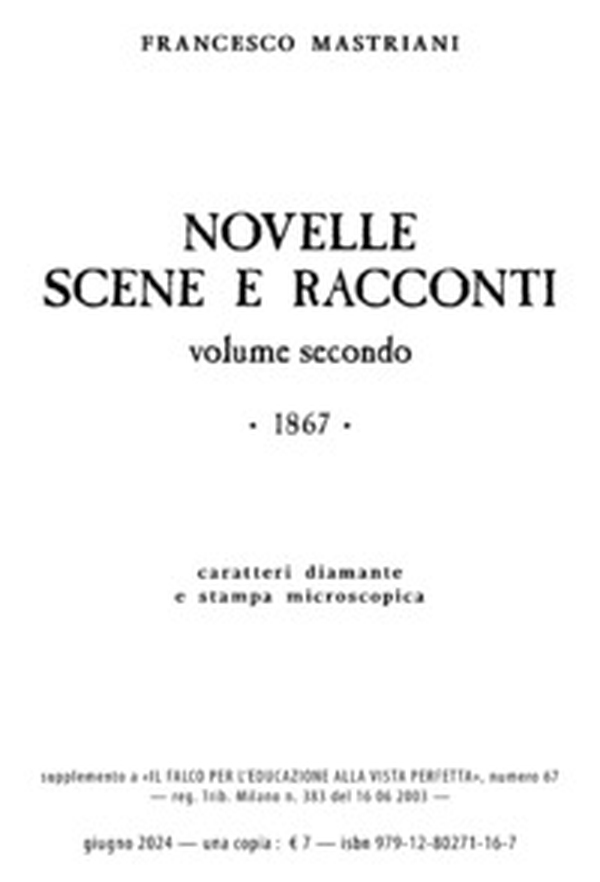 Novelle scene e racconti. 1867 - Vol. 2 - Librerie.coop Novelle scene e racconti. 1867 - Vol. 2 - Librerie.coop