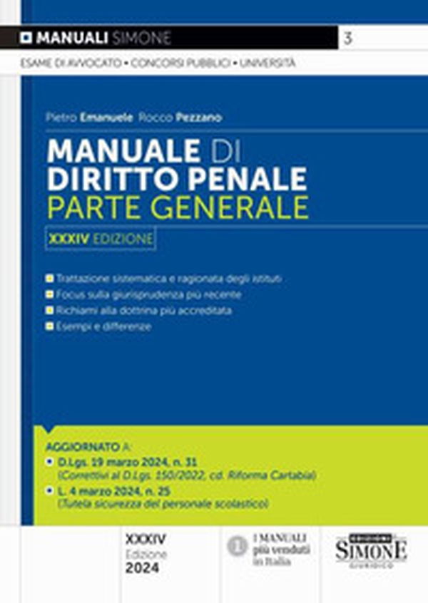 Manuale di diritto penale. Parte generale - Librerie.coop Manuale di diritto penale. Parte generale - Librerie.coop