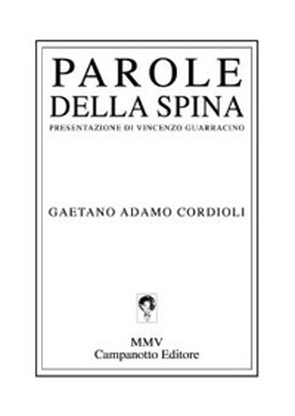 Parole della spina - Librerie.coop Parole della spina - Librerie.coop