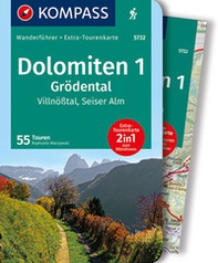 Guida escursionistica n. 5732. Dolomiten 1. Grödental, Villnößtal, Seiser Alm. Con carta - Librerie.coop Guida escursionistica n. 5732. Dolomiten 1. Grödental, Villnößtal, Seiser Alm. Con carta - Librerie.coop