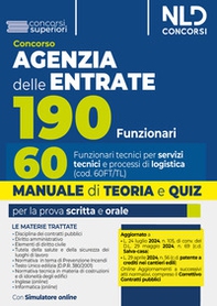Concorso 190 posti Agenzia delle Entrate. Manuale teoria + quiz per il profilo 60 Funzionari tecnici (Cod. 60FT/TL) - Librerie.coop Concorso 190 posti Agenzia delle Entrate. Manuale teoria + quiz per il profilo 60 Funzionari tecnici (Cod. 60FT/TL) - Librerie.coop