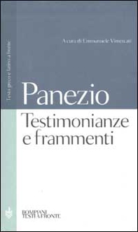 Testimonianze e frammenti. Testo greco e latino a fronte - Librerie.coop