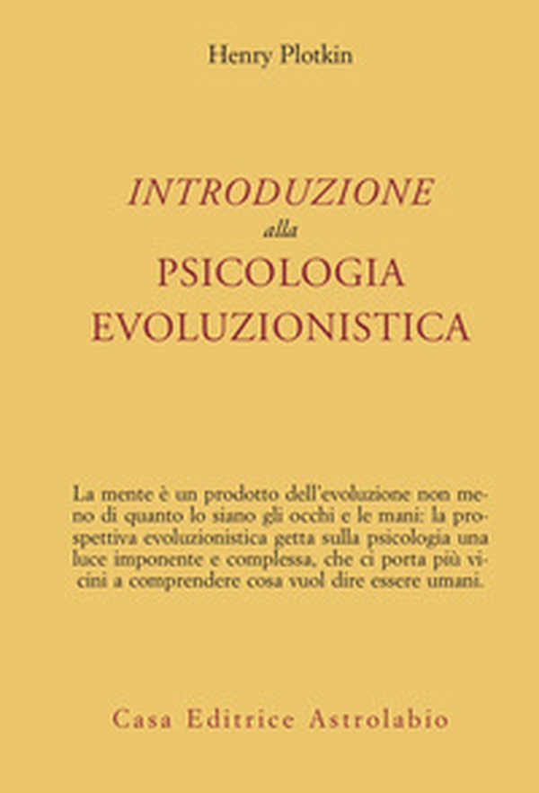 Introduzione alla psicologia evoluzionistica - Librerie.coop