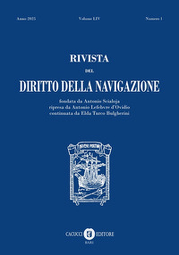 Rivista del diritto della navigazione - Vol. 1 - Librerie.coop