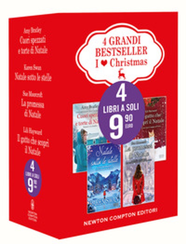 I love Christmas: Cuori spezzati e torte di Natale-Natale sotto le stelle-La promessa di Natale-Il gatto che scoprì il Natale - Librerie.coop I love Christmas: Cuori spezzati e torte di Natale-Natale sotto le stelle-La promessa di Natale-Il gatto che scoprì il Natale - Librerie.coop