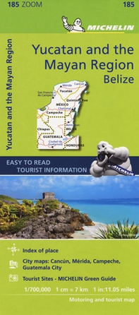 Yucatan and the Mayan region belize 1:700.000 - Librerie.coop