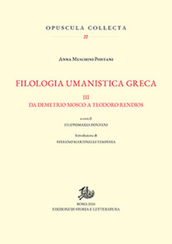 Filologia umanistica greca - Vol. 3 - Librerie.coop Filologia umanistica greca - Vol. 3 - Librerie.coop