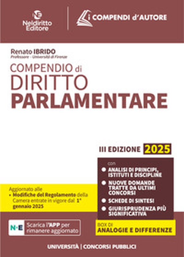 Compendio di diritto parlamentare 2025 - Librerie.coop Compendio di diritto parlamentare 2025 - Librerie.coop