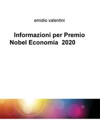 Informazioni per premio Nobel economia 2020 - Librerie.coop