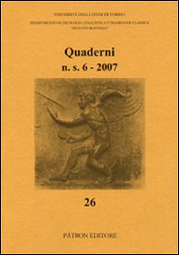 Quaderni del Dipartimento di filologia linguistica e tradizione classica (2007) - Librerie.coop Quaderni del Dipartimento di filologia linguistica e tradizione classica (2007) - Librerie.coop
