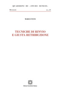 Tecniche di rinvio e giusta retribuzione - Librerie.coop