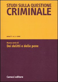Studi sulla questione criminale - Vol. 1 - Librerie.coop