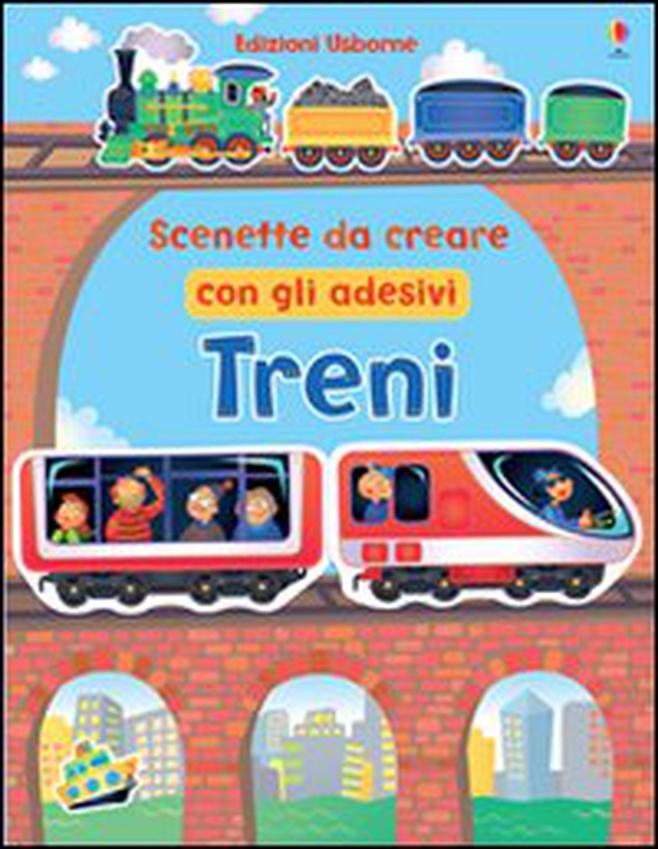 Treni. Scenette da creare con gli adesivi - Librerie.coop Treni. Scenette da creare con gli adesivi - Librerie.coop