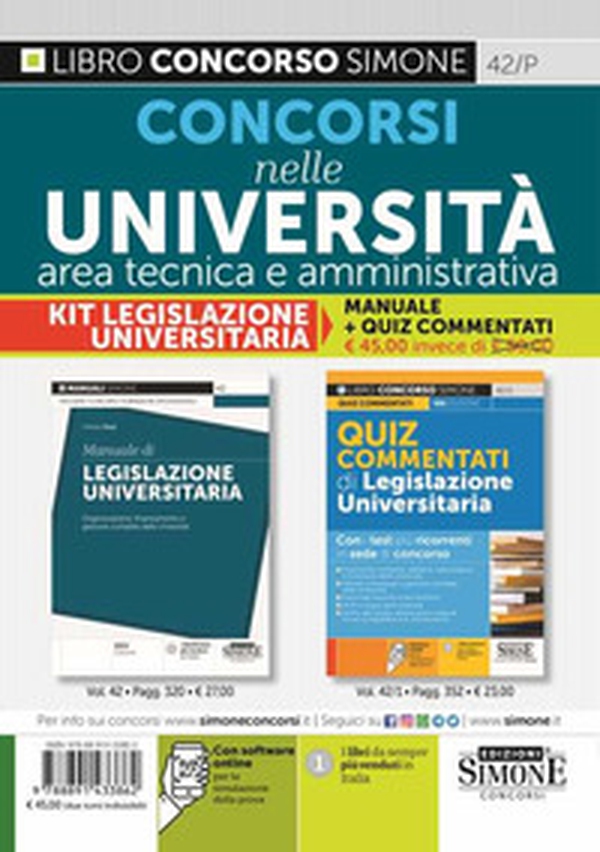 Concorsi nelle Università area tecnica e amministrativa. Manuale e quiz commentati - Librerie.coop Concorsi nelle Università area tecnica e amministrativa. Manuale e quiz commentati - Librerie.coop