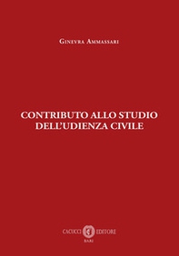 Contributo allo studio dell'udienza civile - Librerie.coop