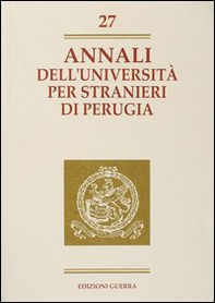 Annali dell'Università per stranieri di Perugia. Anno VIII - Vol. 27 - Librerie.coop