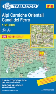 Alpi Carniche orientali. Canal del Ferro 1:25.000 - Librerie.coop