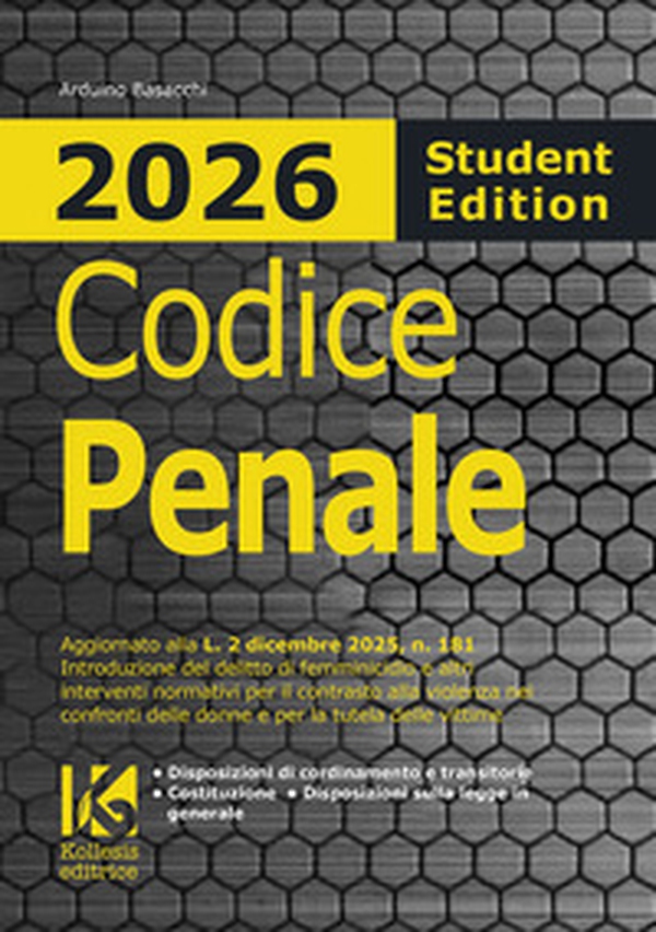 Codice penale 2026 Student edition - Librerie.coop