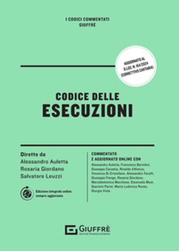 Codice delle esecuzioni - Librerie.coop Codice delle esecuzioni - Librerie.coop