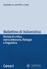 Bollettino di italianistica. Rivista di critica, storia letteraria, filologia e linguistica - Librerie.coop